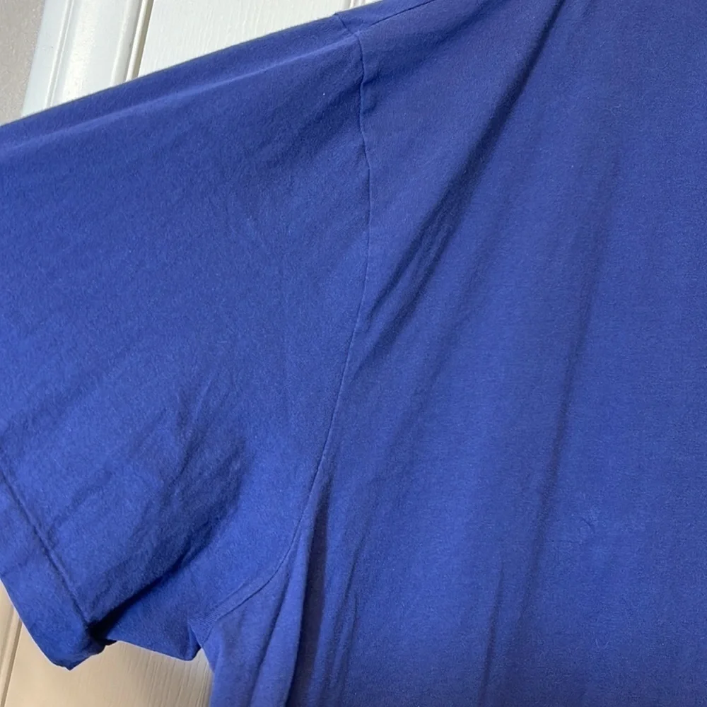 TailorByrd Collection Navy Blue V-Neck Pullover Shirt Size 4X EUC #5953 - Picture 2 of 6